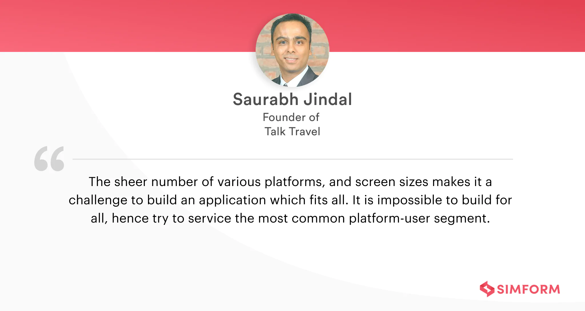 Saurabh Jindal Expert qoutes
