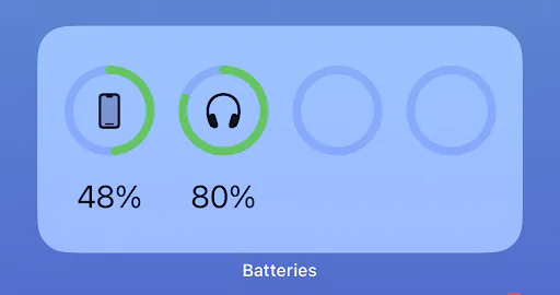 Iphone widget native customization