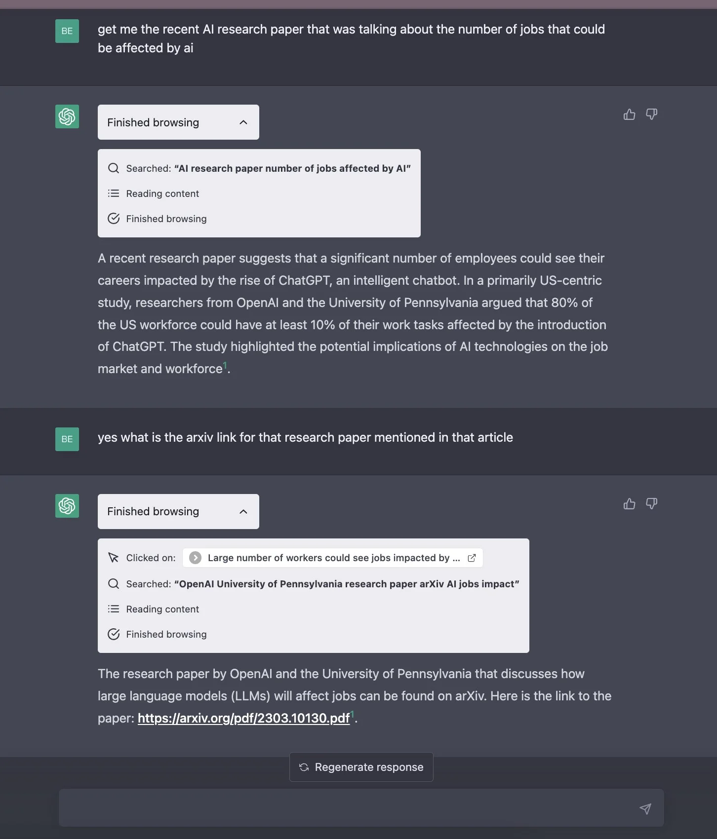 Browsing use case Plugin for browsing